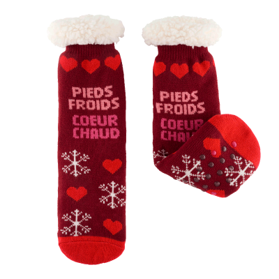Chaussette Coeur chaud