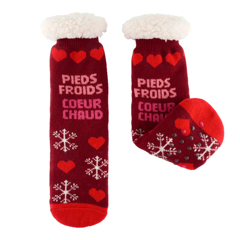 Chaussette Coeur chaud