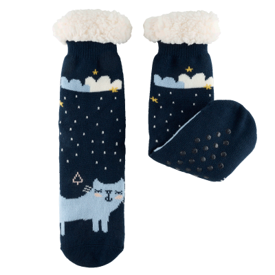 Chaussette Chat nuage