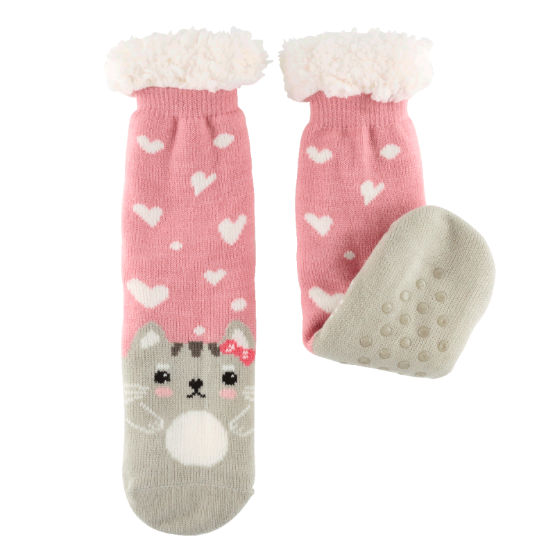 Chaussette Chat coeur