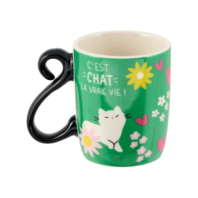 Set de 2 mini mugs C'est chat la vraie vie