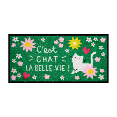 Tapis de patio C'est chat la vraie vie