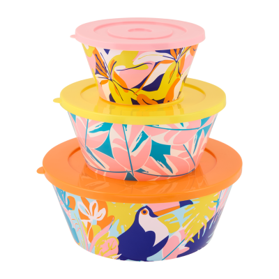 Saladier (set de 3 + couvercles) Toucan