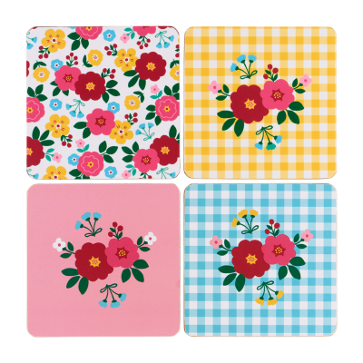 Dessous de verre (set de 4) Bouquet de roses
