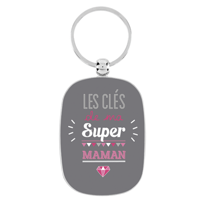 Portes-clés Porte-clés Ma super maman P003-ME10480