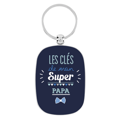 Portes-clés Porte-clés Mon super papa P003-ME10485