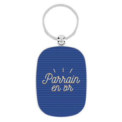 Portes-clés Porte-clés Parrain en or P003-ME11160