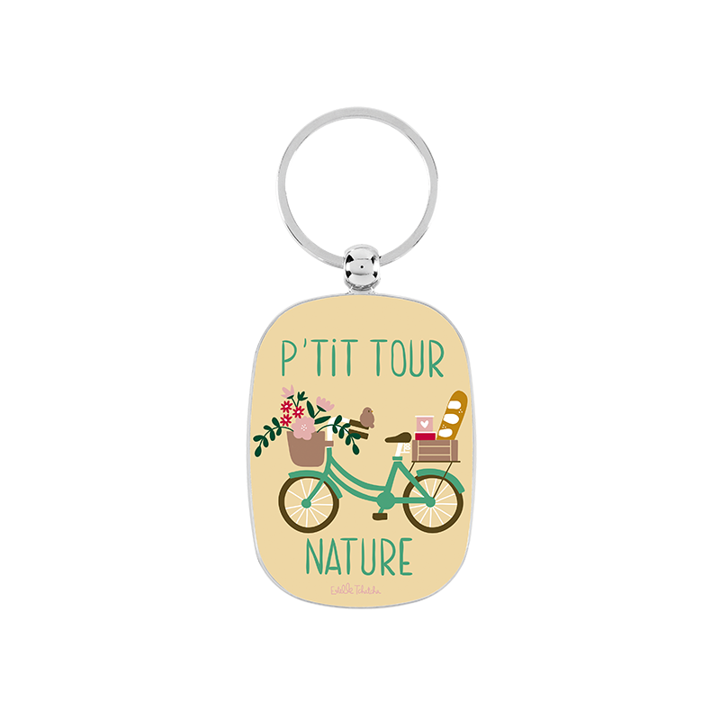 Portes-clés Porte-clés Bicyclette P'tit tour nature P003-ME11285-BN-SOL