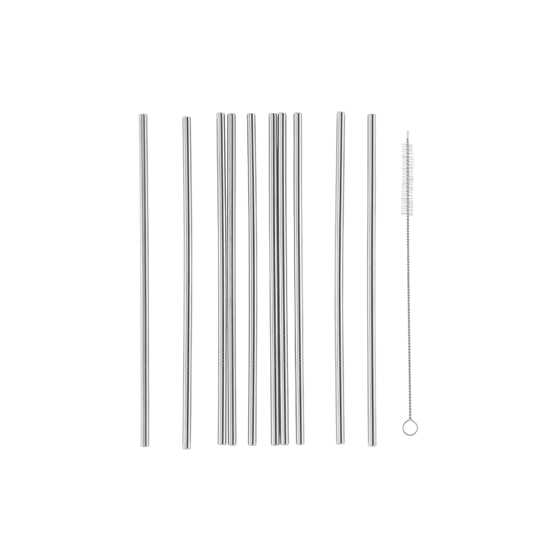 Pailles métal Pailles (set de 10 + goupillon dans boite) Apéro fraîcheur P086-M020035-AJSOL-42
