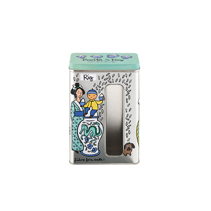 Boîtes métal cuisine Boîte à fenêtre riz Dragon P005-M023560-AD-013