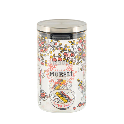 Bocaux en verre Bocal Happy dej P005-V010195-AD-153