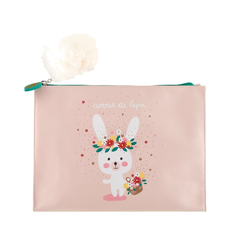 Trousse de toilette enfant Trousse de toilette Lapin fleuri D060-P112830-BJ-47