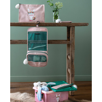 Trousse de toilette enfant Trousse de toilette Lapin fleuri D060-P112830-BJ-47