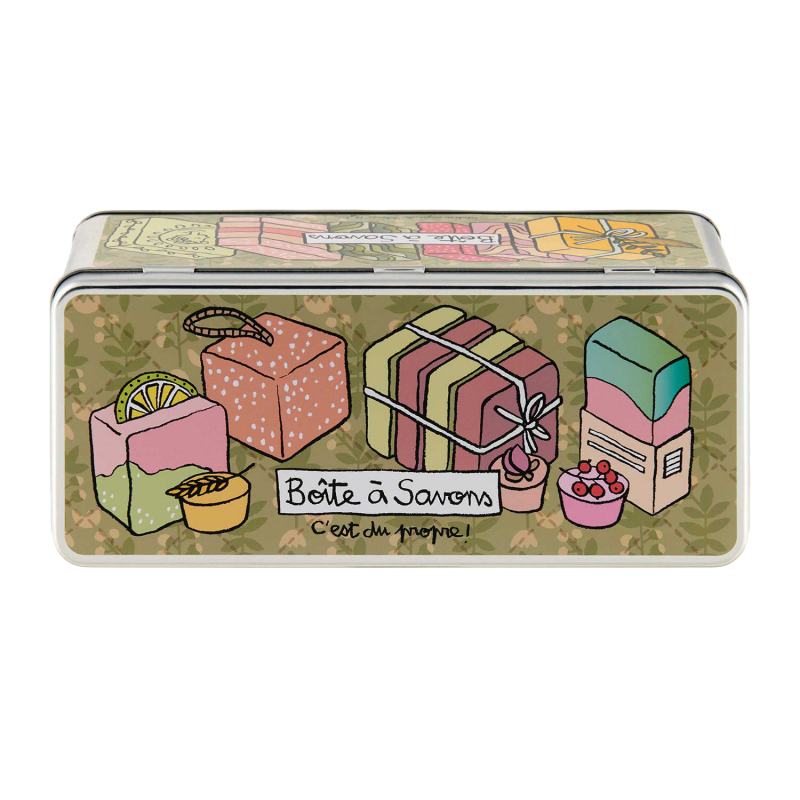 Boîtes à savon métallique Boîte à Savons C'est du propre P005-M024620-AE-18