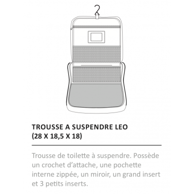 Trousse de toilette homme Trousse à suspendre Voyageur à temps plein D060-N052135-BF-07