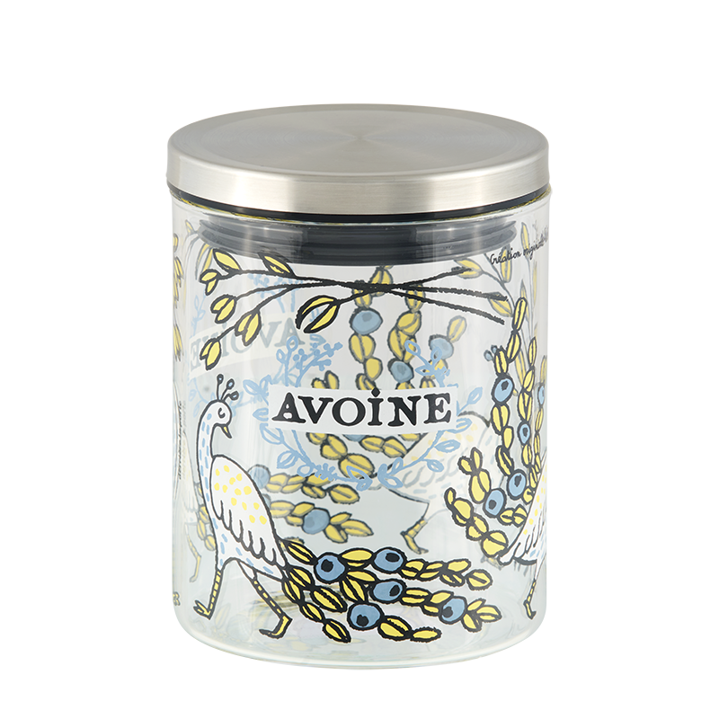Bocaux en verre Bocal à Flocons d'avoine P005-V010260-AF-43