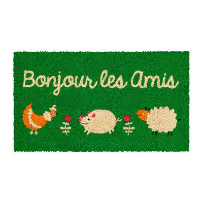 Paillassons Paillasson Animaux "Bonjour les amis" A034-C052125-AC-33