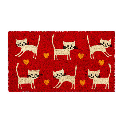 Paillassons Paillasson chat rouge All over cats A034-C052135-AC-26