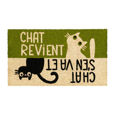 Paillassons Paillasson chat "Chat sen va et chat revient" A034-C052150-AC-45