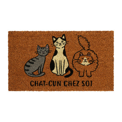 Paillassons Paillasson chat "Chatcun chez soi" A034-C052190-AC-46
