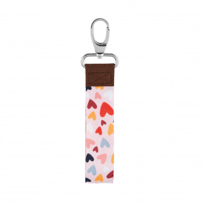 Cordon porte-clés Cordon porte-clés rose "Des bisous" P003-P020495-LOC-07