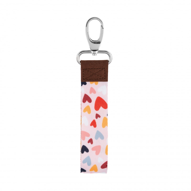 Cordon porte-clés Cordon porte-clés rose "Des bisous" P003-P020495-LOC-07