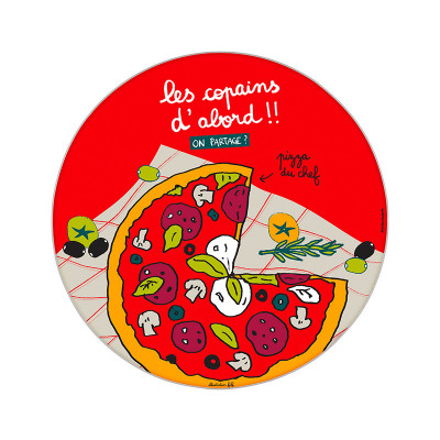 Plat Plat a pizza (+ roulette) Les copains dabord P058-V011015-AF-01
