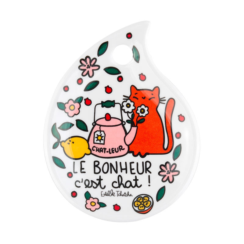 Cuisine Repose Sachet de the Le bonheur cest chat P058-M011440-BF-SOL
