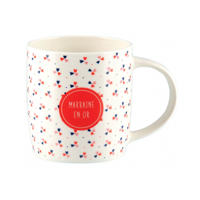 Mug Mug marraine (+ boite)" Marraine en or" P058-C153325-AG-10