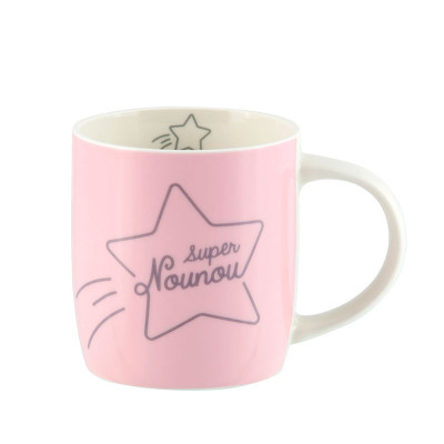 Mug Mug nounou rose "Super nounou" P058-C153315-AG-35