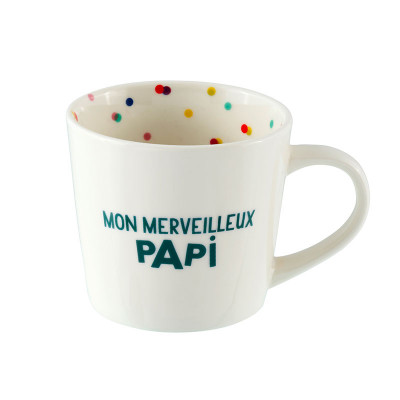 Mug Mug papi (+ boite) "Mon merveilleux papi" P058-C153285-AG-46