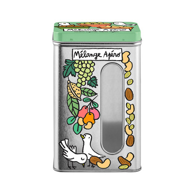 Boîtes métal cuisine Boite à fenêtre Mélange apéro Picorer P005-M024785-AD-015