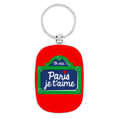 Portes-clés Porte-cles Plaque de Paris P003-ME11990-LOC-03