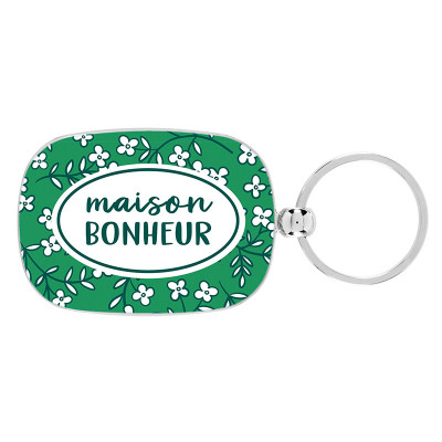 Portes-clés Porte-cles Maison bonheur P003-ME11935-LOC-02