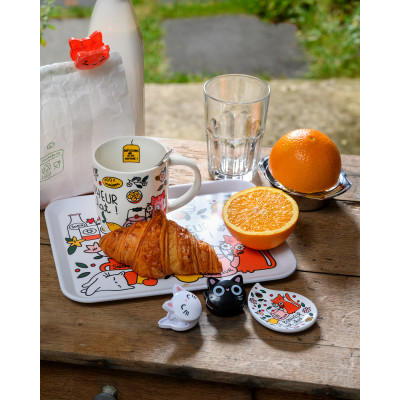 Mug Mug "Le bonheur c'est chat" P058-C153270-AG-52