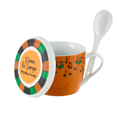 Bol à soupe Bol à soupe (+ couvercle) J'aime la soupe P058-C154250-AF-14