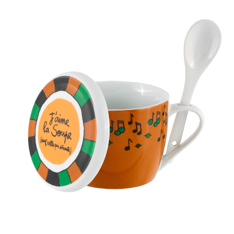 Bol à soupe Bol à soupe (+ couvercle) J'aime la soupe P058-C154250-AF-14