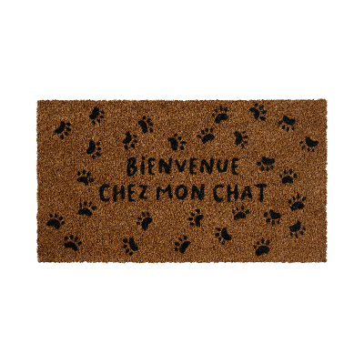 Paillassons Paillasson Bienvenue chez mon chat A034-C052290-AB-56