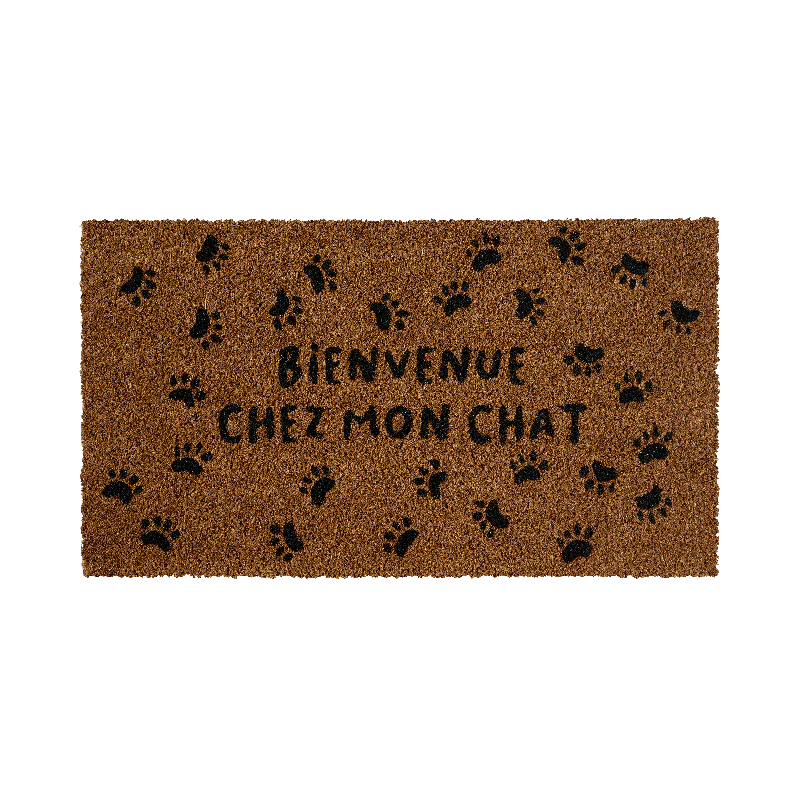 Paillassons Paillasson Bienvenue chez mon chat A034-C052290-AB-56