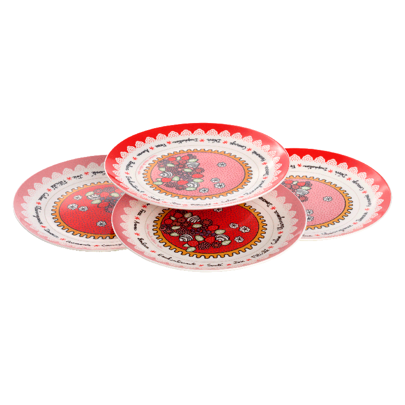 Assiette Assiettes (coffret 4 pieces) 1001 Vertus P058-C154350-AE-35