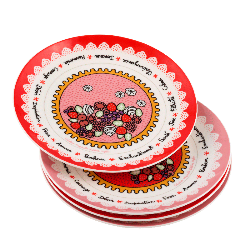 Assiette Assiettes (coffret 4 pieces) 1001 Vertus P058-C154350-AE-35