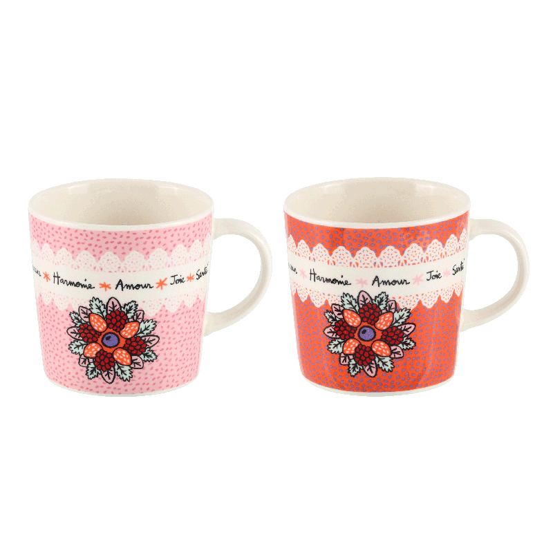 Tasse Set de 2 tasses 1001 Vertus P058-C154650-AL-21