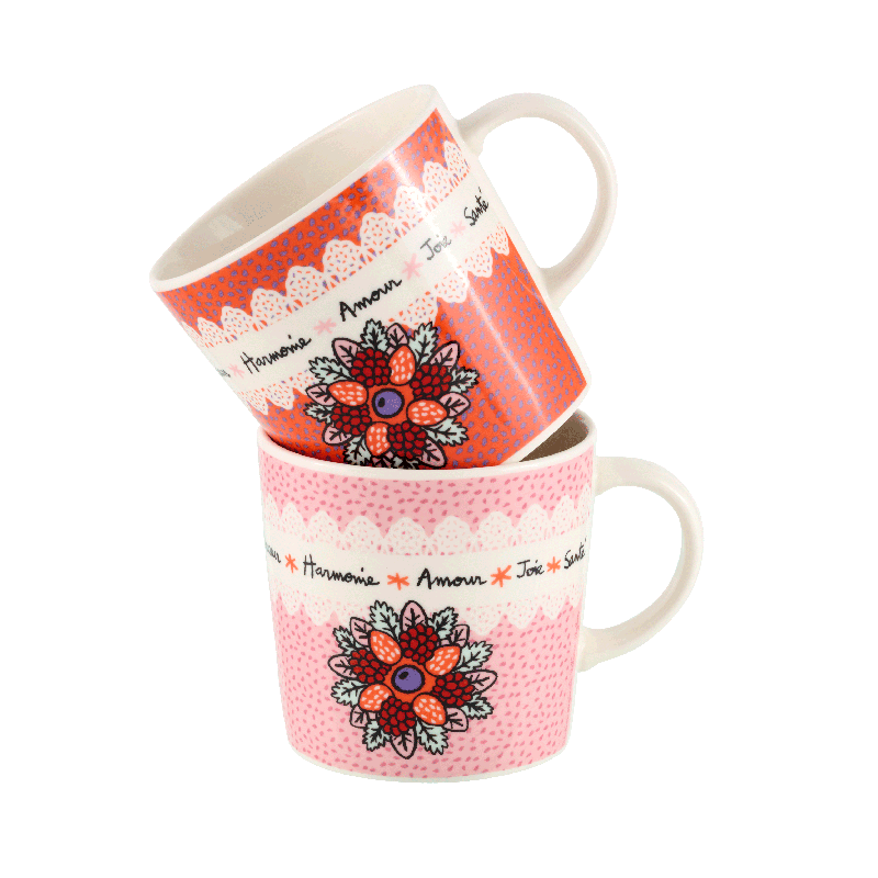 Tasse Set de 2 tasses 1001 Vertus P058-C154650-AL-21