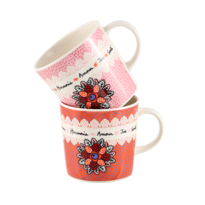 Tasse Set de 2 tasses 1001 Vertus P058-C154650-AL-21