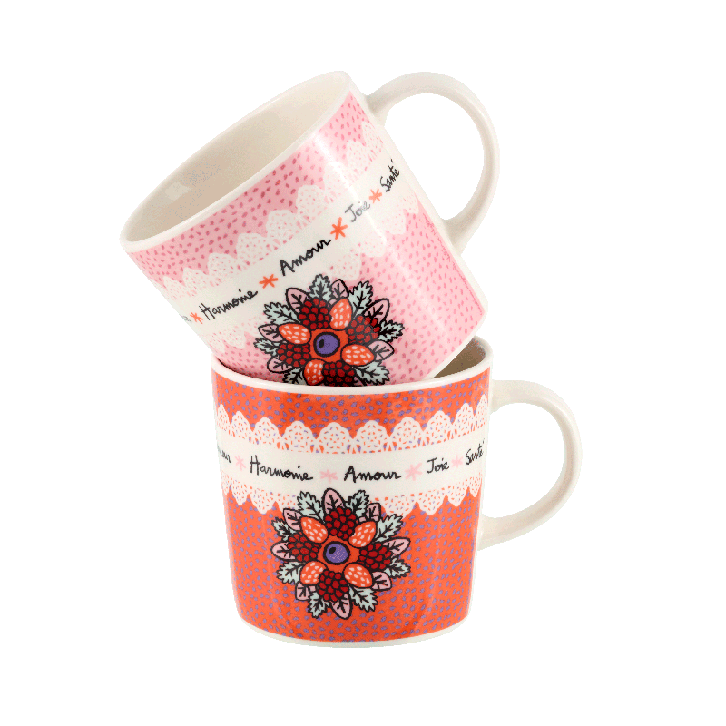 Tasse Set de 2 tasses 1001 Vertus P058-C154650-AL-21