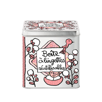 Boîtes métallique rangement Boîte à Lingettes lavables P005-M024905-AE-03