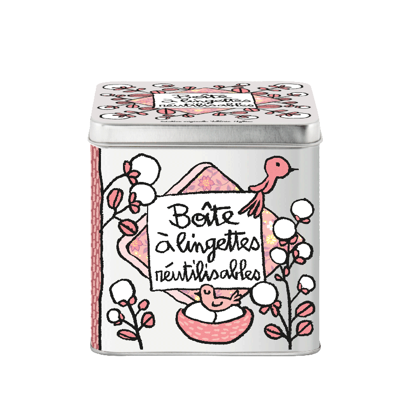 Boîtes métallique rangement Boîte à Lingettes lavables P005-M024905-AE-03