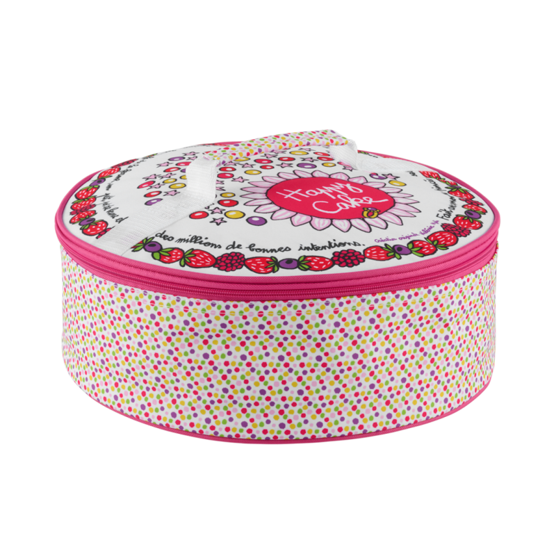 Sac à tarte isotherme Sac isotherme Happy cake D060-PI040365