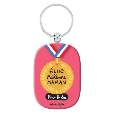 Portes-clés Porte-clés Élue meilleur maman P003-ME12355