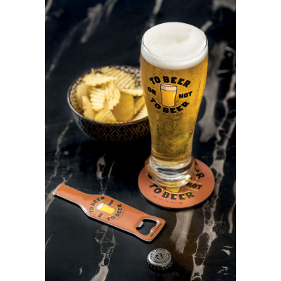 Verre Verre à bière + dessous de verre (+ boîte) To beer P058-V011105